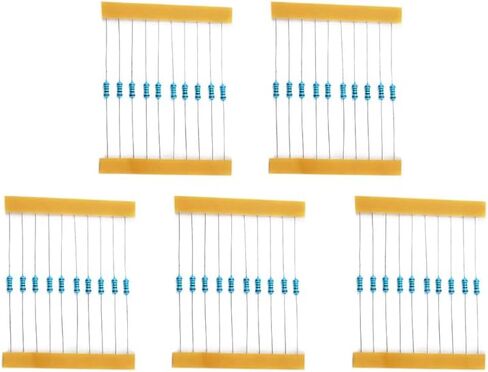 Model Railroad HO Scale LED Light Resistors for 12-16V AC/DC Power Supply Electronic Components for Street Lamps and Model Train Accessories(50Pcs) in Saudi Arabia