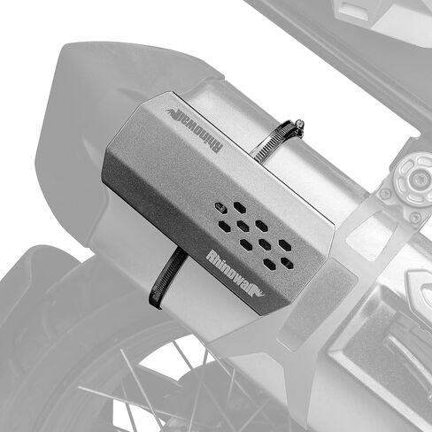 Rhinowalk Motorcycle Exhaust Heat Shield Universal Motorbike Exhaust Pipe Heat Cover Saddlebag Heat Insulation-Large in Kuwait