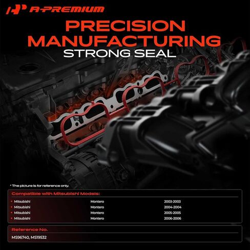 A-Premium Upper Fuel Injection Plenum Gasket Set Compatible with Mitsubishi Montero 2003 2004 2005 2006 in Kuwait