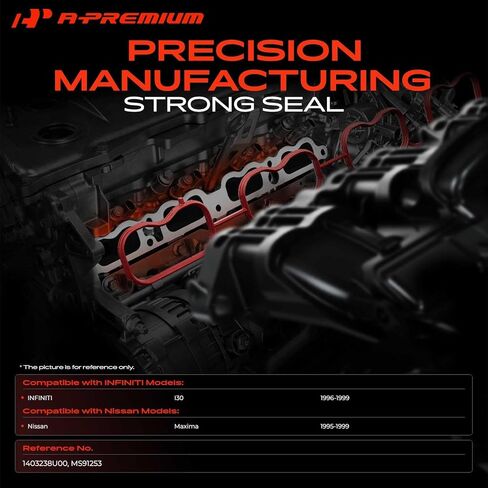 A-Premium Upper Fuel Injection Plenum Gasket Set Compatible with Nissan Maxima 1995-1999 & Infiniti I30 1996-1999 in Kuwait