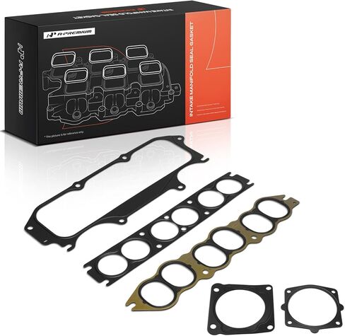A-Premium Upper Fuel Injection Plenum Gasket Set Compatible with Nissan Pathfinder 2001-2004 & Infiniti QX4 2001-2003 in Kuwait