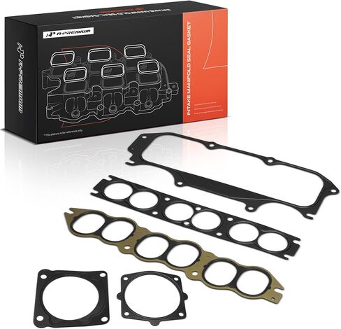 A-Premium Upper Fuel Injection Plenum Gasket Set Compatible with Nissan Pathfinder 2001-2004 & Infiniti QX4 2001-2003 in Kuwait
