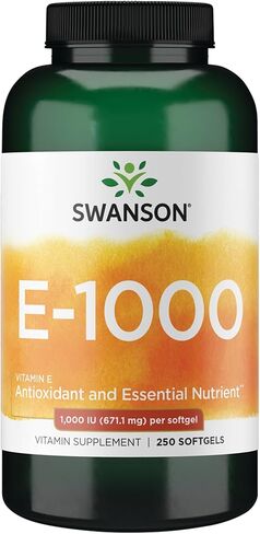 Swanson Natural Vitamin E 1000 Iu (671.10 Milligrams) 250 Sgels in Saudi Arabia