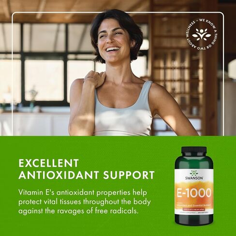Swanson Natural Vitamin E 1000 Iu (671.10 Milligrams) 250 Sgels in Saudi Arabia