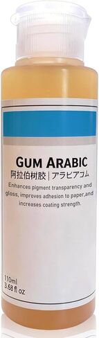 Ox Gall Medium for Watercolors, 110ml (3.9-oz) Bottle, Professional Liquid Wetting Agent to Increase Flow & Penetration, Improves Adhesion & Reduces Pigment Pooling for Watercolor Painting in Kuwait