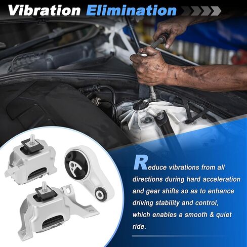 3 قطعة محرك المحرك وناقل الحركة جبل مجموعة لميني كوبر 1.6L DOHC 07-10 كوبر 1.6L 11-15 كوبر 1.6L توربو 07-15 استبدال A70004/22116778645/A70073/22116783094/A4088 in Kuwait