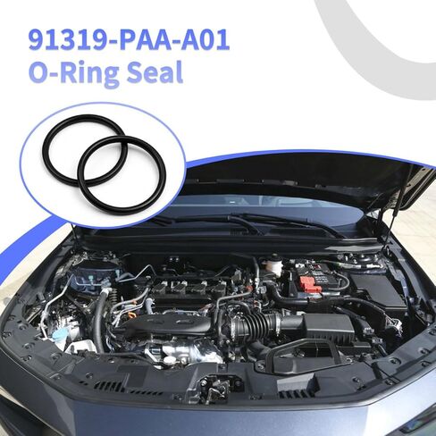 2-Pack 91319-PAA-A01 O-Ring Seal متوافق مع Honda Accord، Civic، CR-V، Odyssey، Pilot & Acura MDX، TL، TSX - يستبدل مستشعر ضغط الزيت / سدادة قابس معرض الزيت in Kuwait
