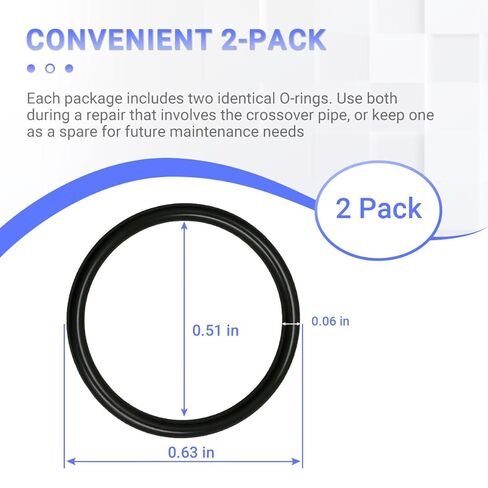 2-Pack 91319-PAA-A01 O-Ring Seal متوافق مع Honda Accord، Civic، CR-V، Odyssey، Pilot & Acura MDX، TL، TSX - يستبدل مستشعر ضغط الزيت / سدادة قابس معرض الزيت in Kuwait