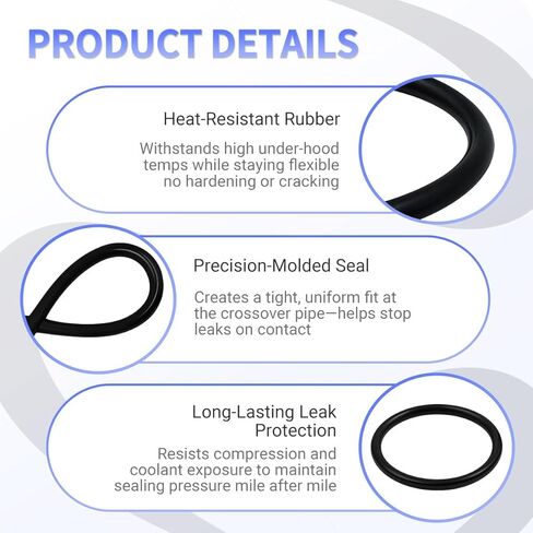 2-Pack 806933010 Water Crossover Pipe O-Ring (33.7x3.5mm) - متوافق مع 1993-2019 Subaru Impreza، WRX، STI، Forester، Outback، Legacy، Crosstrek، BRZ in Kuwait