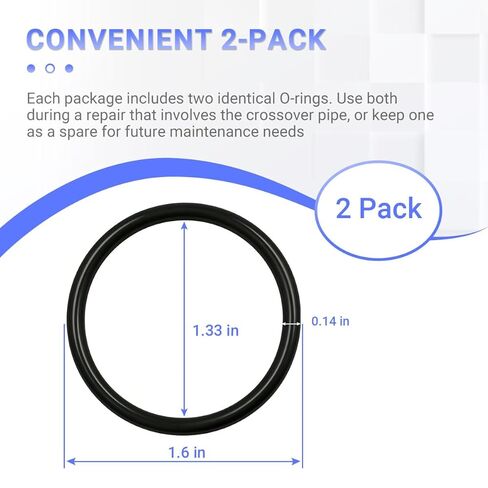 2-Pack 806933010 Water Crossover Pipe O-Ring (33.7x3.5mm) - متوافق مع 1993-2019 Subaru Impreza، WRX، STI، Forester، Outback، Legacy، Crosstrek، BRZ in Kuwait