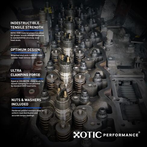 طقم استبدال مسمار الرأس لـ 2008-2015 6.2L شيفروليه LSA | أداء Xotic™ CP889 in Kuwait