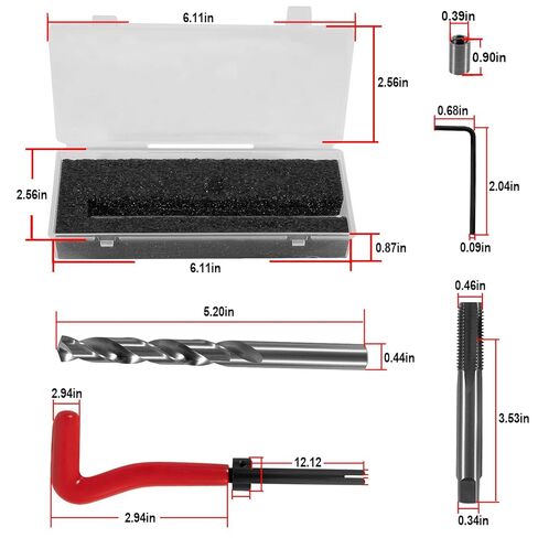 YMT 1420 Head Thread Bolt Repair Tool Kit Fit for Honda B16 CR-V Accord Element RSX for Toyota M11.5mm x 1.5 Engine Cylinder Head Repair Kits in Kuwait
