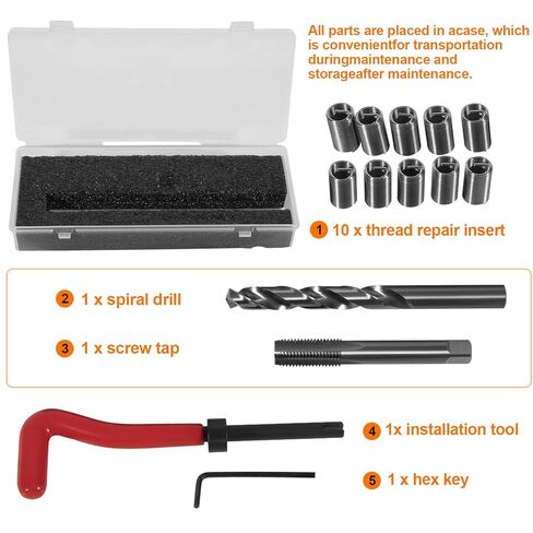 YMT 1420 Head Thread Bolt Repair Tool Kit Fit for Honda B16 CR-V Accord Element RSX for Toyota M11.5mm x 1.5 Engine Cylinder Head Repair Kits in Kuwait