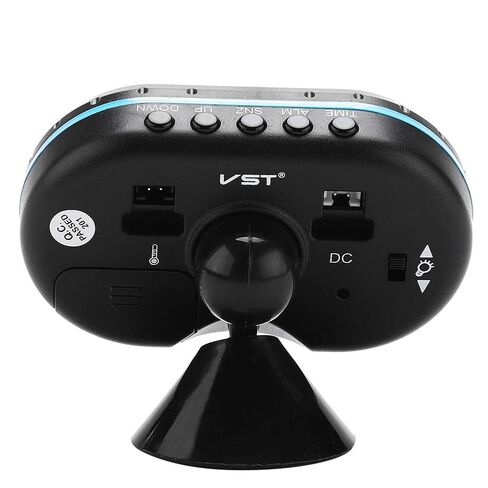 Car Thermometer 12V LED Clock for Car Voltmeter Meter Clock Alarm Monitor Auto Dual Temperature Gauge Voltmeter Voltage Tester in Kuwait