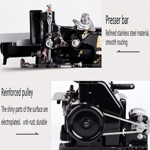 Overlock Sewing Machine -Adjustable Length, 3000 Stitches/Min, Metal Frame for Professional Hemming & Seam Finishing in Kuwait
