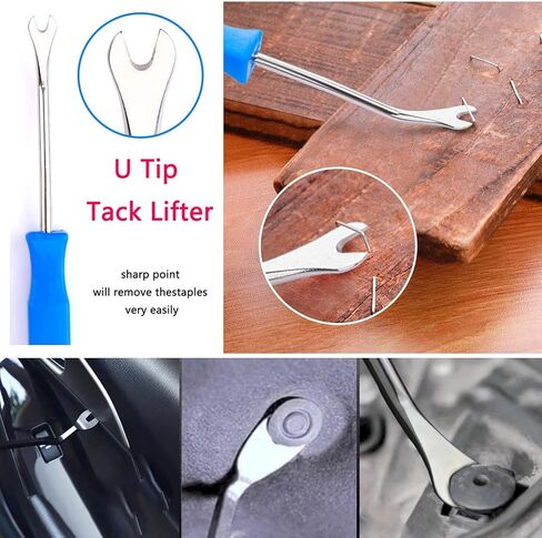 Upholstery Staple Remover Tack Puller Nail Remover Tool Set Nail Puller Plier, Staple Puller, Tack Lifter, Fastener Remover, for Furniture Floor Wall Wooden Case Car Photo Frame (5 pcs) in Kuwait