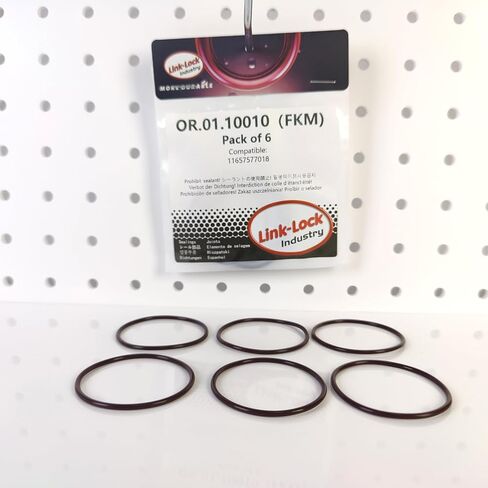 6PCS FKM Viton OR.01.10010 Turbocharging Pipeline O-Ring 11657577018 for BMW N63 in Kuwait