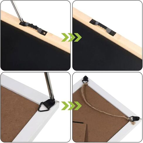 Picture Hanging Kit, 252 Pieces, Heavy Duty Hardware with 50 Sawtooth Hangers, 50 D Rings, 150 Screws and Screwdriver for Wall Frame Canvas Mounting in Kuwait