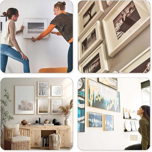 Picture Hanging Kit, 252 Pieces, Heavy Duty Hardware with 50 Sawtooth Hangers, 50 D Rings, 150 Screws and Screwdriver for Wall Frame Canvas Mounting in Kuwait