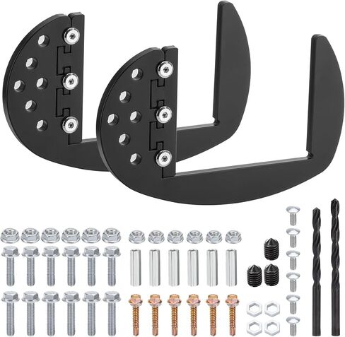 SPARKWHIZ Heavy Duty RV Bumper Brackets, RV Bumper Storage Supports Rack fits 4inch to 4.5inch Square Bumpers in Kuwait