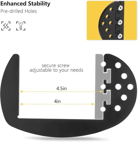 SPARKWHIZ Heavy Duty RV Bumper Brackets, RV Bumper Storage Supports Rack fits 4inch to 4.5inch Square Bumpers in Kuwait