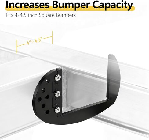 SPARKWHIZ Heavy Duty RV Bumper Brackets, RV Bumper Storage Supports Rack fits 4inch to 4.5inch Square Bumpers in Kuwait