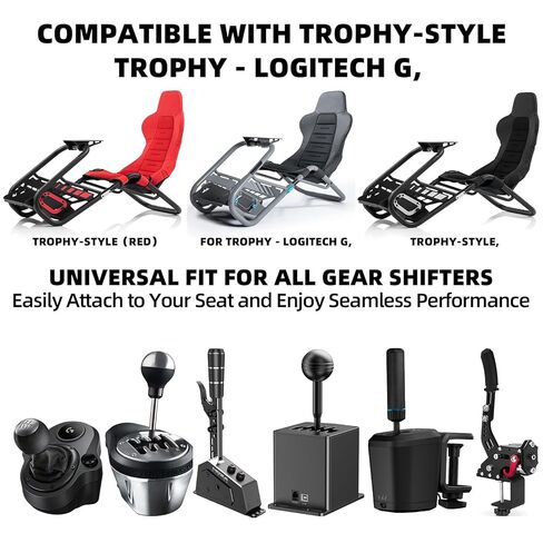Banpingo Gearshift & Handbrake Holder – Compatible with Trophy-Style,Trophy - Logitech G, and Other Sim Racing Seats in Kuwait
