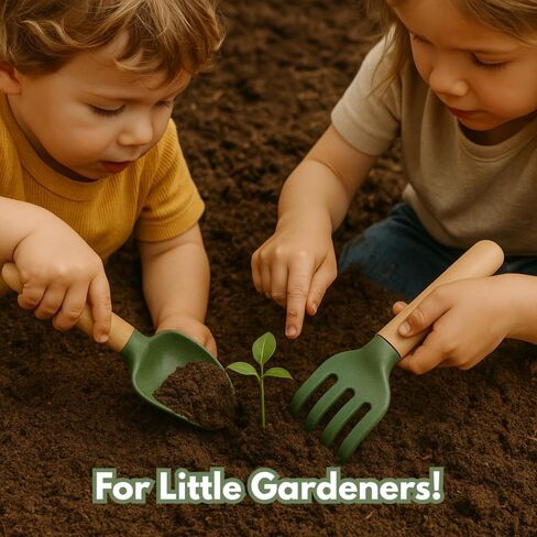 ChildGen Gardening Tools Set, Mini Tools for Shaping Play Sand & Sensory Play, Creative Outdoor & Indoor Fun for Kids, Bioplastic Toy from Olive Pits in Kuwait
