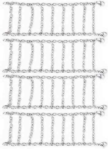 Stainless Steel 58mm/64mm Anti Skid Snow Chains for TRX-4M 1/18 RC Crawler Car Upgrade Parts(58mm) in Kuwait