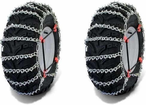 ATV 2 Link spacing Tire chains with tensioner 24x8_11,24x8_12, 24x9_12, 25x8_12 in Kuwait