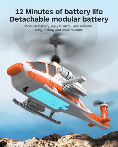 Arctic Rescue RC Helicopter for Kids, Easy to Fly Remote Control Helicopter with Altitude Hold, 3 Speed Modes, One Key Take Off/Landing, 2 Batteries Included, Gift for Boys Girls Ages 6–12 in Kuwait