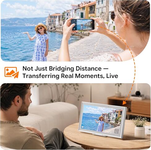 15.6" 1080P HD Digital Calendar&Photo Frame, Auto-Sync to iCloud&Google&Outlook, Touchscreen Wall Planner, Chore Chart, To-Do&AI Meal Planner, No Subscription, Wall/Desk Mount, Gift for Mom in Kuwait