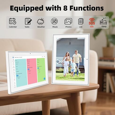 12.3 Inch Digital Calendar, 1920x1280 IPS Digital Picture Frame, 32GB Touch Screen Wall & Desk Digital Planner for Schedule, Photo Display, Meals, Chore Chart & Tasks in Kuwait