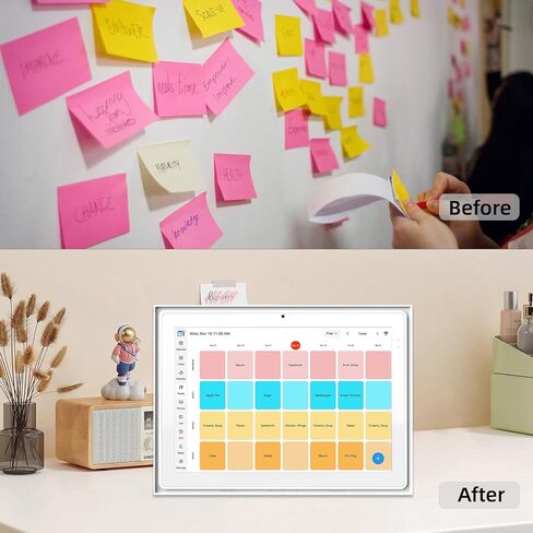 12.3 Inch Digital Calendar, 1920x1280 IPS Digital Picture Frame, 32GB Touch Screen Wall & Desk Digital Planner for Schedule, Photo Display, Meals, Chore Chart & Tasks in Kuwait