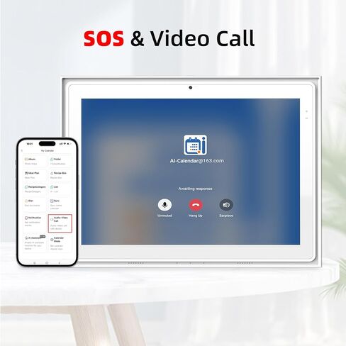 12.3 Inch Digital Calendar, 1920x1280 IPS Digital Picture Frame, 32GB Touch Screen Wall & Desk Digital Planner for Schedule, Photo Display, Meals, Chore Chart & Tasks in Kuwait