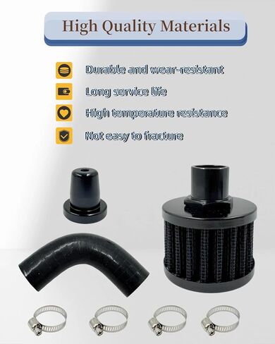 T487-D13637 Crankcase Filter Kit Fit for Dodge 2500 3500 6.7L 2007.5-2018 for Cummins 6.7L Kit with Hose Bracket and Clamps in Kuwait