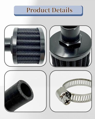 T487-D13637 Crankcase Filter Kit Fit for Dodge 2500 3500 6.7L 2007.5-2018 for Cummins 6.7L Kit with Hose Bracket and Clamps in Kuwait