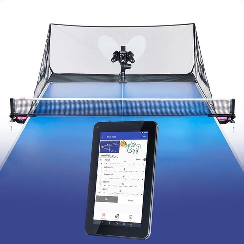 Butterfly Amicus Prime Table Tennis Robot | Best Ball Launcher-Thrower-Shooter for Your Ping Pong Table | Free Carry Bag, Remote, Tech Support, & 120 Balls | Play Or Practice Ping Pong Anytime in Saudi Arabia