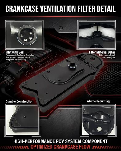 68677813AA Crankcase Ventilation Filter - Compatible with 2025-2026 Dodge Ram 2500 3500 4500 5500 Turbo Diesel Cummins 6.7L Engine - Crankcase Breather Element CCV Filter - Replace# CV54004, CV52004 in Kuwait
