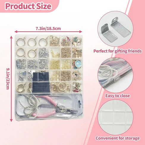 432Pcs Charms Lip Gloss Keychain Making Kit, DIY Craft Supplies with 25 Keychains Clips 25 Extender Chain 175 Charm Jewelry Plier, DIY Keychains Kit, for Keychain Making Supplies DIY Crafts (432Pcs) in Kuwait