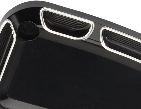 Front Rear Brake Reservoir Master Cylinder Cover, Motorcycle Brake Master Clutch Cylinder Covers, 2008-2017 Compatible with Harley FLH FLHX FLHX Road King Black in Kuwait