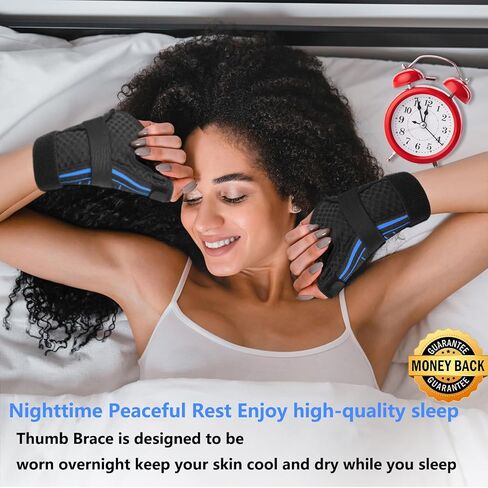 Thumb Brace for Pain Relief - Professional Thumb Stabilizer, Trigger thumb Splint for Arthritis De Quervain's, Tendonitis,CMC, Wrist Support Adjustable Comfort Wear Left Right Hand Office & Night in Saudi Arabia