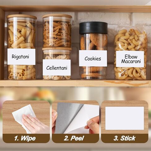 Dry Erase Labels 30 Pack 3x5Inch Reusable Whiteboard Sticky Notes Dry Erase Stickers Whiteboard Sticky Labels with Pen Tear Resistant & No Residue for Storage Bins Home Office Organization in Kuwait