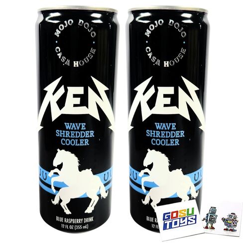 Gosu Toys Ken Mojo Dojo Casa House Wave Shredder Cooler Blue Raspberry Drink (2 Pack) with 2 Gosutoys Stickers in Kuwait