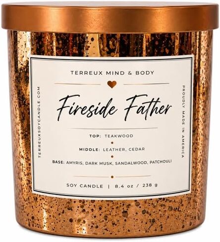Patchouli Sandalwood Soy Candle - Long Lasting Aromatherapy Candle for Relaxation and Meditation - Earthy Fragrance - Reusable Jar in Saudi Arabia