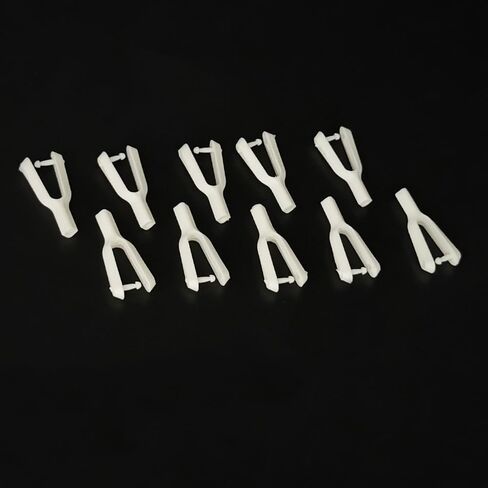 10 قطع RC طائرة Clevis الدفة زاوية التعادل قضيب اتصال Clevis لطائرة RC طائرة رغوة طائرة هليكوبتر DIY نموذج طائرة إصلاح أجزاء الجناح (نمط 1) in Kuwait