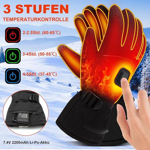 SVPRO Heated Gloves,Electric Battery Heated Gloves Waterproof Winter Hunting Gloves Heated Touchscreen Gloves for Men Women,Rechargeable Camping Hand Warmers Windproof Glove for Skiing Motorcycle in Saudi Arabia
