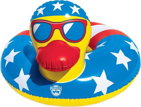 Patriotic Animal Pool Float - Inflatable Red White and Blue Swim Ring for Pool Beach and Lake, Adult Float in Kuwait