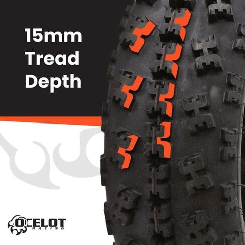 Ocelot EOS 22x7-10 Front ATV Tire – 6 Ply, Reinforced Bead for Enhanced Durability, X-Knob Tread Pattern for Superior Traction & Steering Control in Kuwait