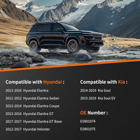 أطراف قضيب ربط خارجي أمامي LCWRGS يناسب Hyundai Elantra 13-16، Elantra Sedan 11-12، Elantra Coupe 13-14، Elantra GT 13-16، Elantra GT Base 17، Kia Soul 14-19، Soul EV 15-19 in Kuwait